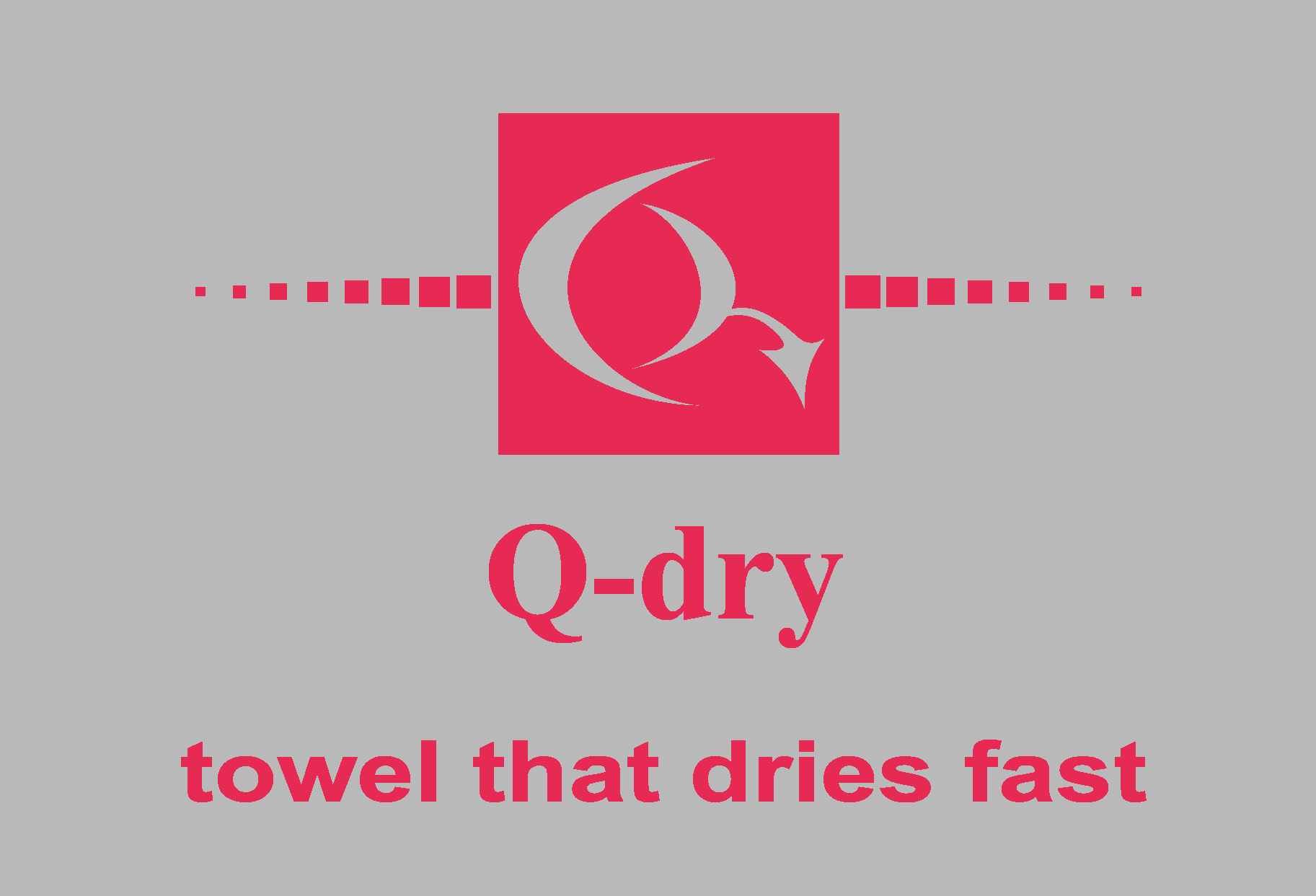 Q Dry Towel That Dries Fast Logo Vector Logo